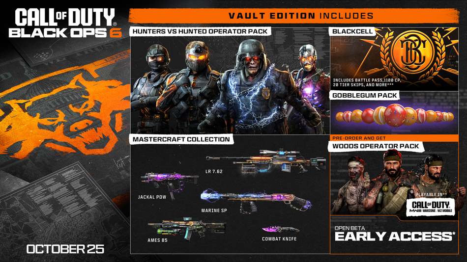 Call Of Duty: Black Ops 6 inhoud van vault edition