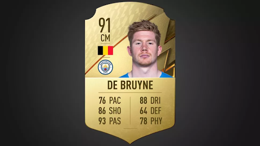 De Bruyne FIFA 22 beoordeling