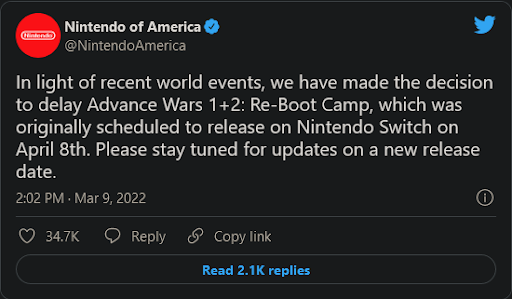 wanneer komt Advance Wars 1+2: Re-Boot Camp uit?