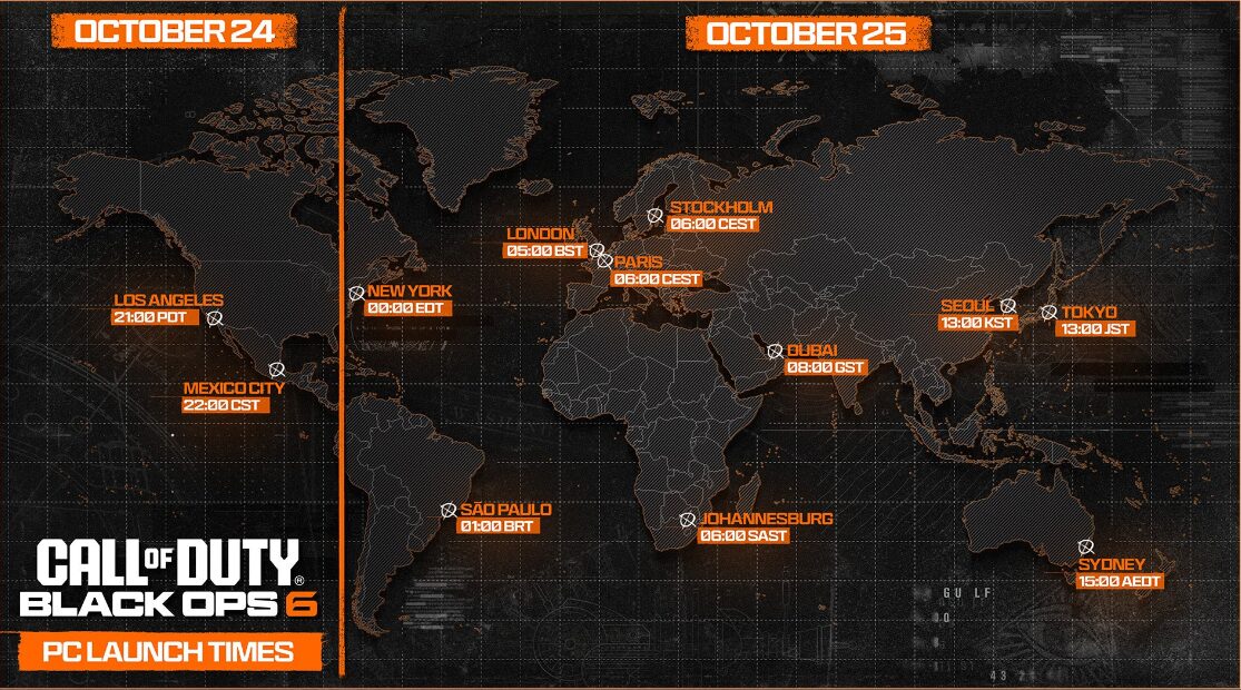 Releasedatum van Call of Duty: Black Ops 6