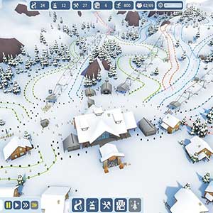 Snowtopia Ski Resort Builder Moeilijkheidsgraad Piste